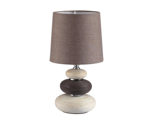 8126/1T COMFI LN25 000 коричневый/бежевый/белый, керамика/текстиль Настольная лампа Е14 1*40W 220V LATZA