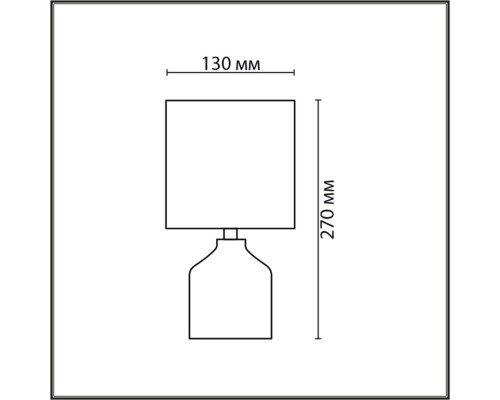 8176/1T COUNTY LN25 000 серый, керамика/текстиль Настольная лампа E14 1*40W 220V ININA
