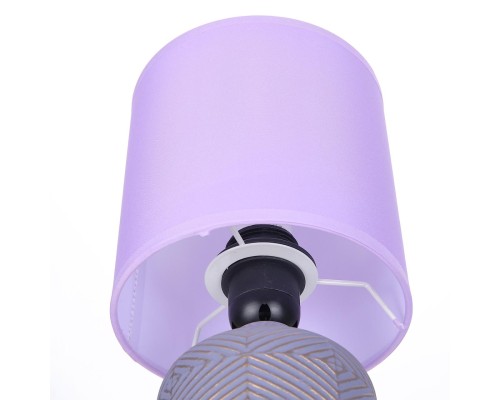8220/1T MODERNI LN25 сиреневый, керамика/текстиль Настольная лампа Е27 1*60W 220V NIANA