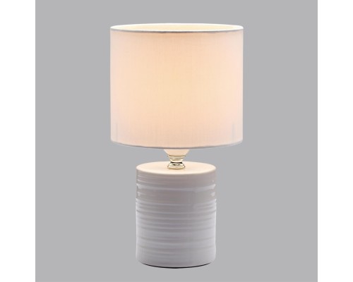8144/1T MODERNI LN25 000 белый, керамика/текстиль Настольная лампа Е27 1*60W 220V TUALA