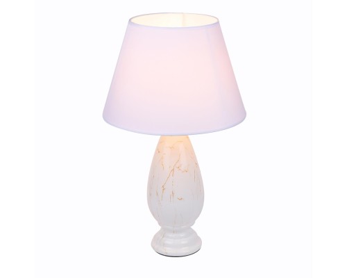 8218/1T CLASSI LN25 белый, керамика/текстиль Настольная лампа Е27 1*60W 220V SHARLIN