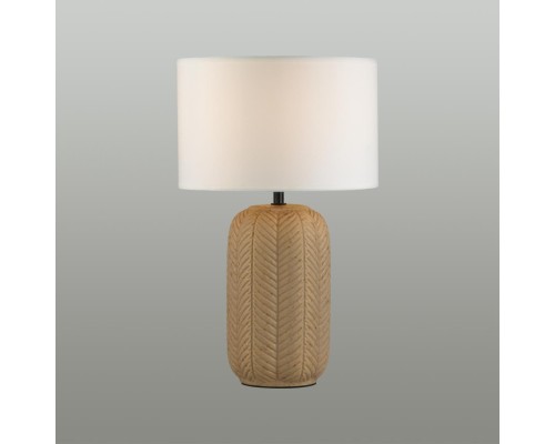 5665/1T MODERNI LN23 125 бежевый, белый Настольная лампа E27 40W 220V CHI