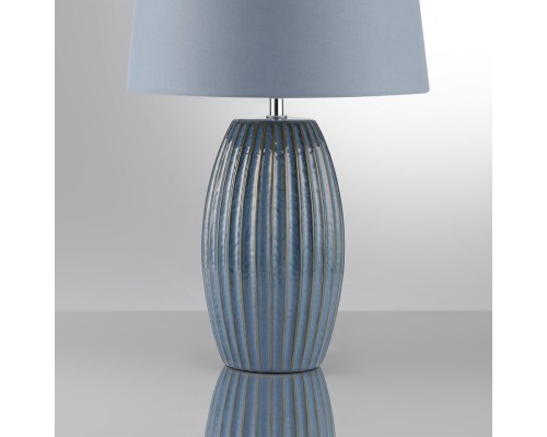 8122/1T COMFI LN25 000 синий, керамика/текстиль Настольная лампа E27 1*60W 220V LAPUNA