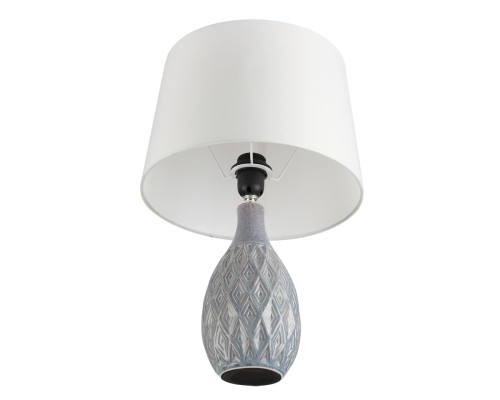 8138/1T MODERNI LN26 494 серый/белый, керамика/текстиль Настольная лампа Е27 1*60W 220V YARA