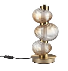 5095/12TL L-VISION ODL25 417 латунный/янтарный градиент/металл/стекло Настольная лампа LED 12W 4000K 1351Лм BRUCO