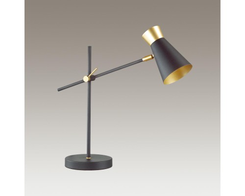 Настольная лампа Lumion 3790/1T Liam матовый черный, золотой E14 1*40 Вт