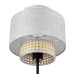 8043/1T MODERNI LN25 черный/серый/бежевый, металл/текстиль/ротанг Настольная лампа Е27 1*60W 220V LAUNA