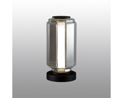 5408/10TL HIGHTECH ODL_EX24 35 черный/дымчатый/металл/стекло/акрил Настольная лампа LED 10W 3000K 700Лм JAM