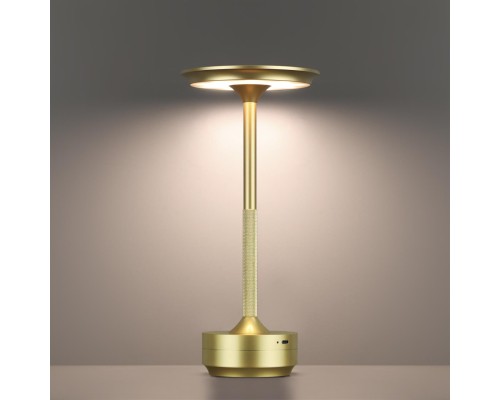5033/6TL L-VISION ODL24 387 золото матовое/металл/акрил Настольная лампа LED 6W 3000K-5700K 300Лм TET-A-TET