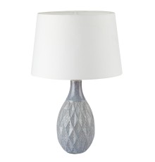 8138/1T MODERNI LN26 494 серый/белый, керамика/текстиль Настольная лампа Е27 1*60W 220V YARA