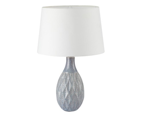 8138/1T MODERNI LN26 494 серый/белый, керамика/текстиль Настольная лампа Е27 1*60W 220V YARA