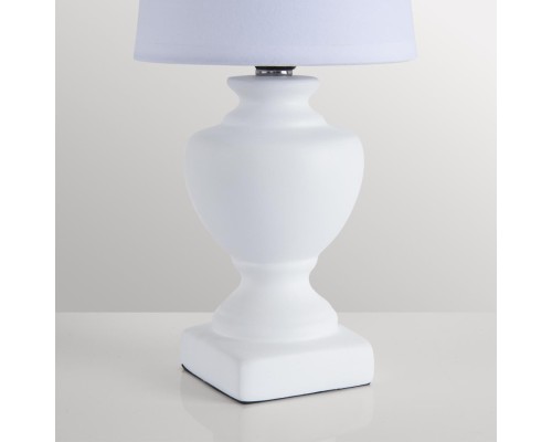 8163/1T CLASSI LN25 000 белый, керамика/текстиль Настольная лампа E14 1*40W 220V BIANKA
