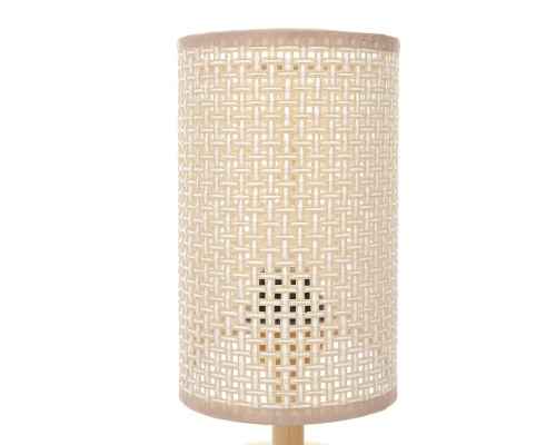 8201/1T COUNTY LN25 бежевый, дерево/текстиль Настольная лампа E27 1*60W 220V MADERANA