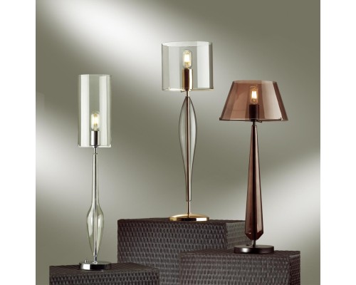 4850/1T STANDING ODL_EX21 дымчатый/золото/стекло Высокая Лампа E27 1*60W TOWER