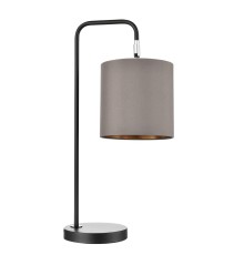 8037/1T MODERNI LN25 черный/серый/золотой, металл/текстиль Настольная лампа Е27 60W 220V ELSA