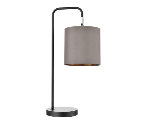 8037/1T MODERNI LN25 черный/серый/золотой, металл/текстиль Настольная лампа Е27 60W 220V ELSA