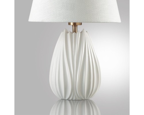 8121/1T COMFI LN25 375 белый, керамика/текстиль Настольная лампа E27 1*60W 220V SONA