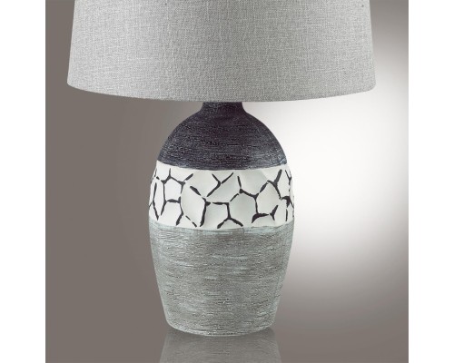 8118/1T COMFI LN25 000 серый, керамика/текстиль Настольная лампа E27 1*60W 220V AVALONA