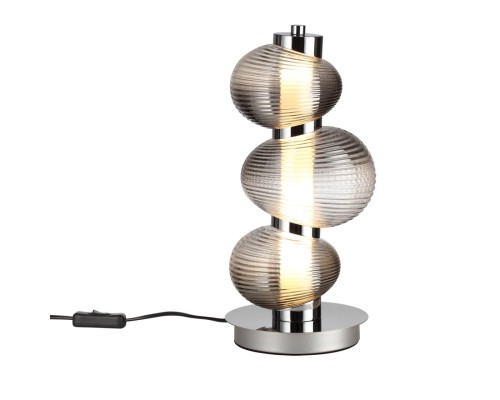 5096/12TL L-VISION ODL25 419 хром/дымчатый градиент/металл/стекло Настольная лампа LED 12W 4000K 1351Лм BRUCO