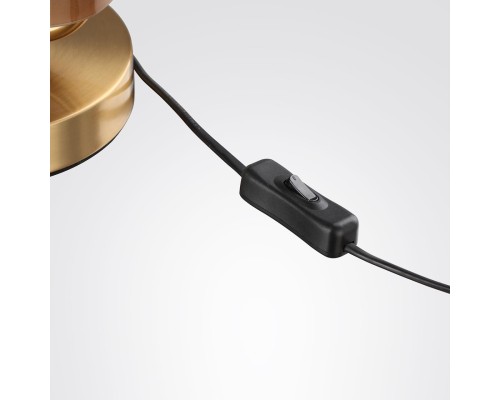 5467/10TL MODERN ODL_EX26 049 белый/коричневый/античная бронза/металл/стекло/декор металл Настольная лампа LED 10W (5W*2) 2700K LION