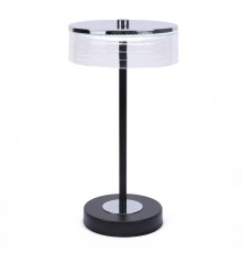 8203/1TL LEDIO LN25 серебро/черный/прозрачный, металл/акрил Настольная лампа LED 7W 400К 220V SATIANA