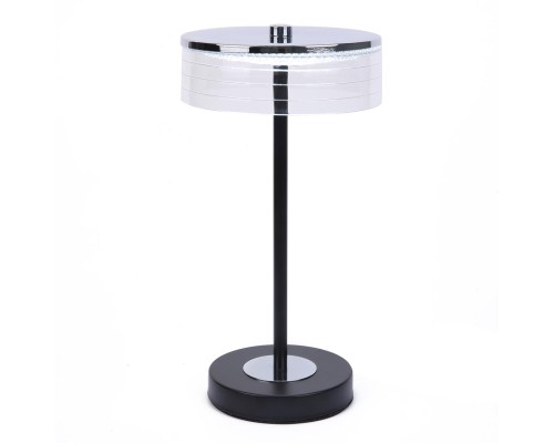 8203/1TL LEDIO LN25 серебро/черный/прозрачный, металл/акрил Настольная лампа LED 7W 400К 220V SATIANA