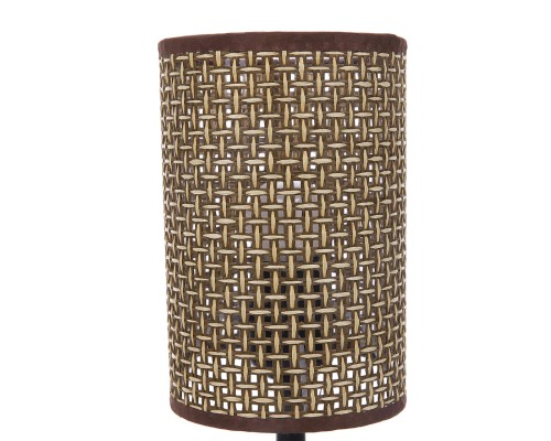 8200/1T COUNTY LN25 кофейный/коричневый, дерево/текстиль Настольная лампа E27 1*60W 220V MADERANA
