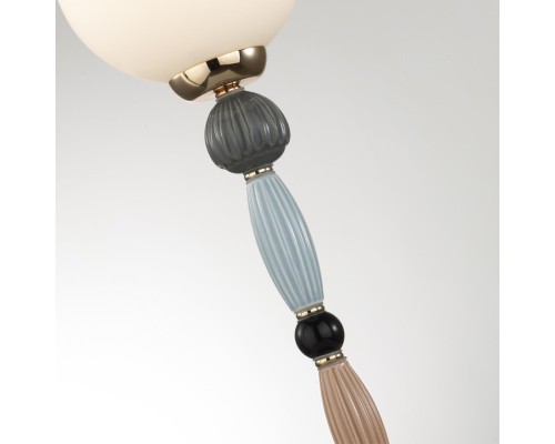 5405/1T MODERN ODL_EX24 83 золотой/коричневый/голубой/белый матов./металл/керамика/стекло Настольная лампа E14 1*40W PALLE