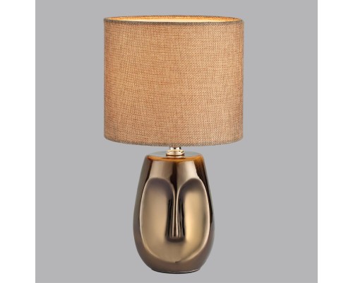 8150/1T MODERNI LN25 000 бронза/бежевый, керамика/текстиль Настольная лампа Е27 1*60W 220V AKIVI