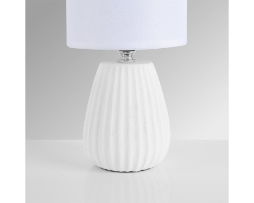 8159/1T COUNTY LN25 000 белый, керамика/текстиль Настольная лампа E14 1*40W 220V ASELA