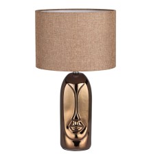 8149/1T MODERNI LN25 000 бронза/бежевый, керамика/текстиль Настольная лампа Е27 1*60W 220V AKIVI