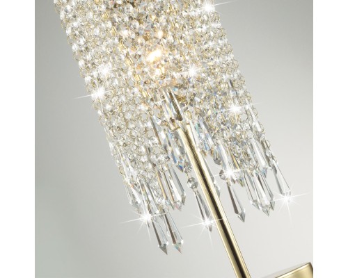 5028/1T MODERN ODL23 429 золотой/прозрачный металл/хрусталь Настольная лампа E14 1*40W CHOKKA