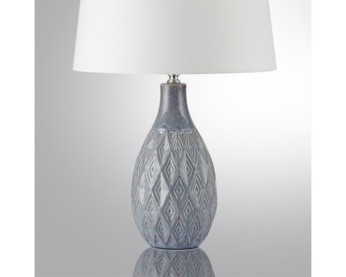 8138/1T MODERNI LN26 494 серый/белый, керамика/текстиль Настольная лампа Е27 1*60W 220V YARA