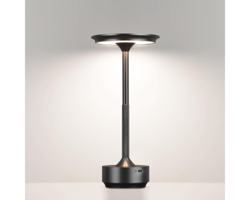 5034/6TL L-VISION ODL24 387 черный никель/металл/акрил Настольная лампа LED 6W 3000K-5700K 300Лм TET-A-TET