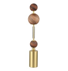 5457/4TL MODERN ODL_EX26 051 светлая сатин.латунь/белый/бежевый/коричневый/металл/стекло Настольная лампа LED x 4W 2500K CALLISTO