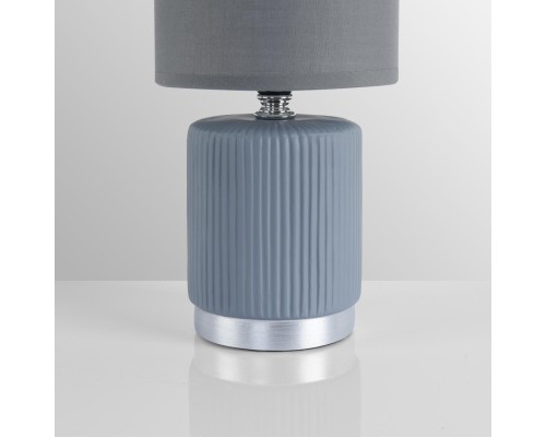 8177/1T COUNTY LN25 000 серый, керамика/текстиль Настольная лампа E14 1*40W 220V KAISA