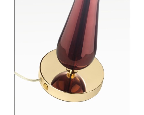 4868/1T STANDING ODL_EX22 21 золотой/бордовый/стекло База для высокой лампы E27 1*60W TOWER