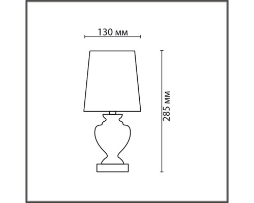 8162/1T CLASSI LN25 000 черный, керамика/текстиль Настольная лампа E14 1*40W 220V BIANKA