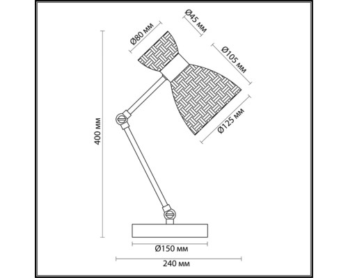 Настольная лампа Lumion 3704/1T Jackie античная бронза E14 40 Вт