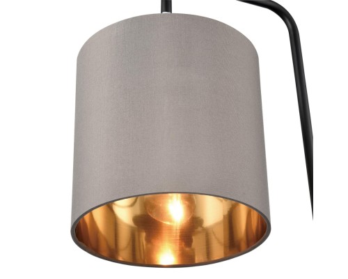 8037/1T MODERNI LN25 черный/серый/золотой, металл/текстиль Настольная лампа Е27 60W 220V ELSA