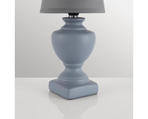 8164/1T CLASSI LN25 000 серый, керамика/текстиль Настольная лампа E14 1*40W 220V BIANKA