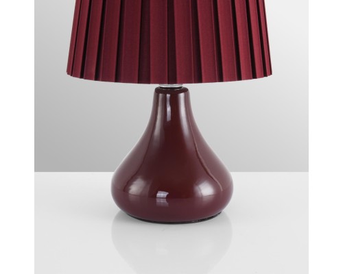 8185/1T COUNTY LN25 000 бордовый, керамика/текстиль Настольная лампа E14 1*40W 220V NAINA