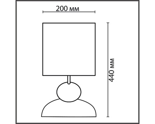 8127/1T COMFI LN25 000 коричневый/черный, керамика/текстиль Настольная лампа E27 1*60W 220V OVONA