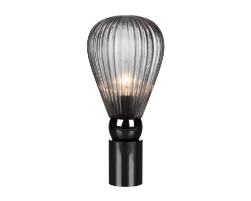 5417/1T MODERN ODL_EX23 17 черный хром/дымчатый/металл/стекло Настольная лампа E14 1*40W ELICA