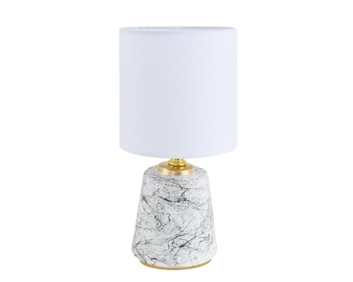 8169/1T COUNTY LN25 000 белый/серый керамика/текстиль Настольная лампа E14 1*40W 220V GIATA