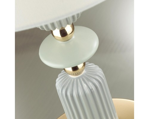 4861/1TA CLASSIC ODL_EX21 золото/раноцветн./керамика/абажур Настольная лампа E27 1*60W CANDY