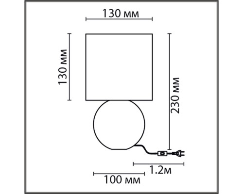 8223/1T CLASSI LN25 зеленый, керамика/текстиль Настольная лампа E14 1*40W 220V OCTAVIA