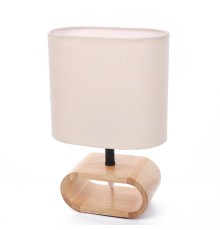 8199/1T COUNTY LN25 бежевый, дерево/текстиль Настольная лампа E27 1*60W 220V MADERANA
