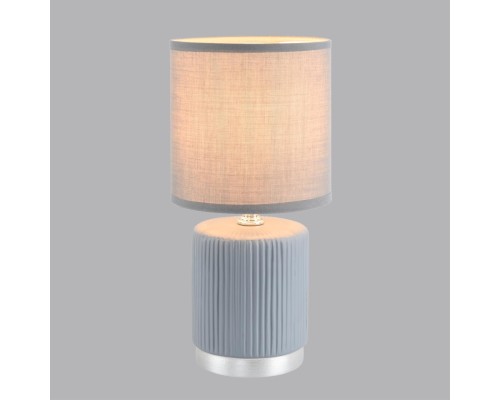 8177/1T COUNTY LN25 000 серый, керамика/текстиль Настольная лампа E14 1*40W 220V KAISA