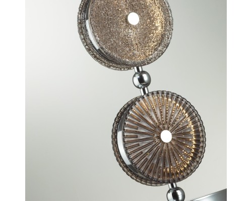 5416/13TL L-VISION ODL_EX23 11 хром/светло-серый/коричневый металл/стекло Настольная лампа LED 13W 4000K CARAMELLA